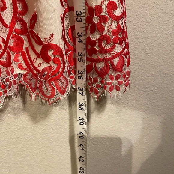 NWOT Chelsea & Violet Red/White Tulle Dress Size M - Picture 5 of 6